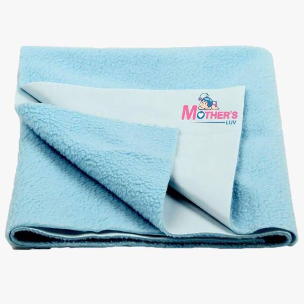 mothersluv Mothers Luv Water Proof Bed Protector Baby Dry Sheet Fast Dry Cotton Extra Absorbent and Reusable (sky blue) Size 70cm x 50cm (Children: S, sky blue)) Changing Station