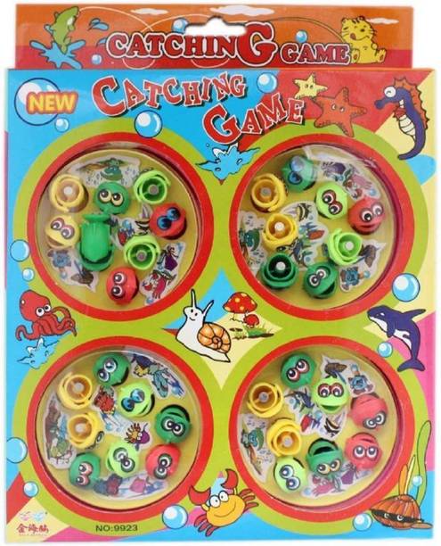 Tenmar Musical Fish Catching Game Big with 26 Fishes, 4 Pods & 3D Lights-457