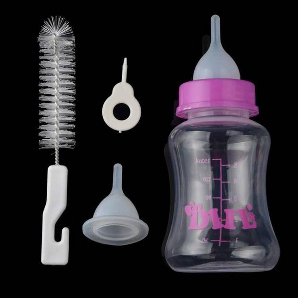 Breedo Pet Dog Puppy Cat Kitten Rabbit Small Animals Milk Feeding Bottle Kit Plastic Pet Bottle