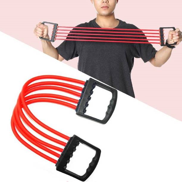 NORWICH ENTERPRISE Chest Expander Includes 5 Resistance Bands Adjust The Intensity 5 Spring Resistance Tube