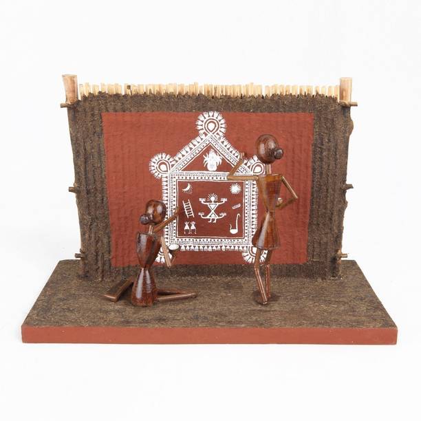 Warli Decorative Showpiece  -  20 cm