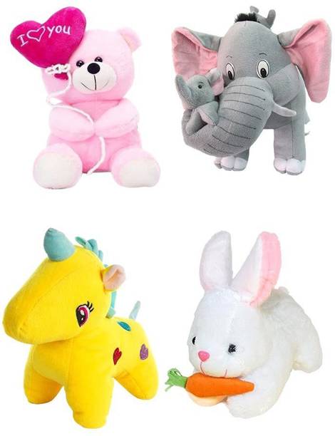 Tiny Miny Rabbit Ballon teddy mother elephant Unicorn Soft toy  - 25 cm