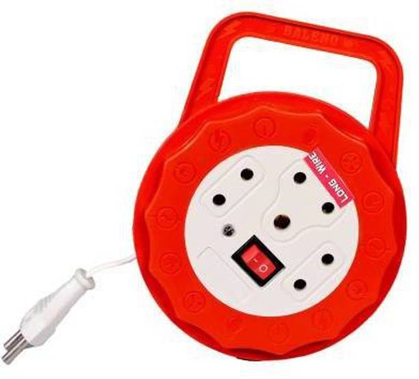 YDV CRAFT YDV Extension Board 6 Amp 3 Plug Point for Universal Sockets 2 (2 pin) and 1 (3 pin) With Master Individual Switch, Led Indicator, Extension Cord longer than 5 meter wire exactly 7 meter long pure copper wire at low price for computer, laptop, tv, pc and for home round power electric colorful flex box 3 Socket Surge Protector (Purple) 3  Socket Extension Boards