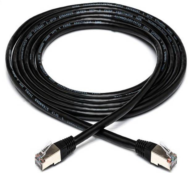 techut LAN Cable 1 m CAT6 Snagless Shielded STP Gigabit Metal RJ45 Connector Ethernet CAT 6 Network Cable Patch Cord