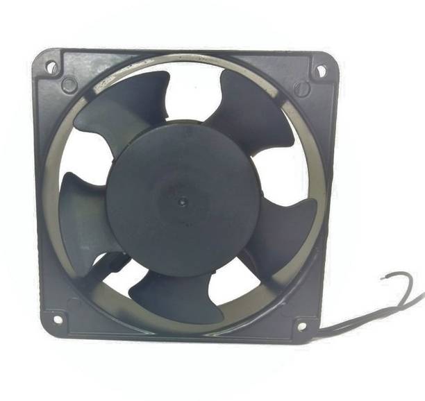 keertan kalp 220V AC 120*120*38mm 4-inch square Exhaust brushless Fan Metal Body Cooler (Black) 6 cm Exhaust Fan