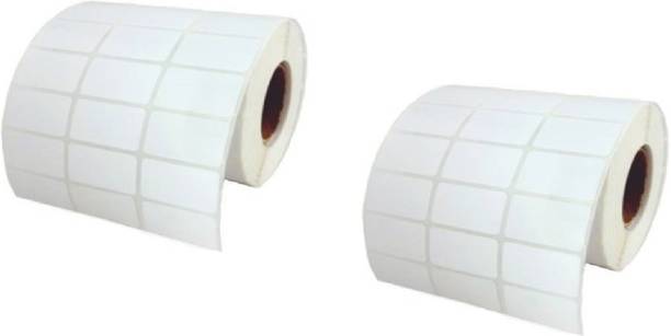 youlogic 30mm X 40mm, (White) Direct Thermal Barcode Labels (DT), Set of 2 Roll, 5000 Labels In Roll, No Need Carbon Ribbon, Labels/Roll for Desktop Printer TSC, Zebra, Citzen, WEP, Datamax, Thosiba, Sato etc. ) ,Paper Label Stickers,3’’up (Smooth White) dt Paper Label