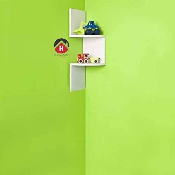 incrediblehub Wooden Zigzag/Corner/Wall Mount/Wall Shelf/Unit/Rack/Hanging/Decor ,wall shelves Wooden Wall Shelf