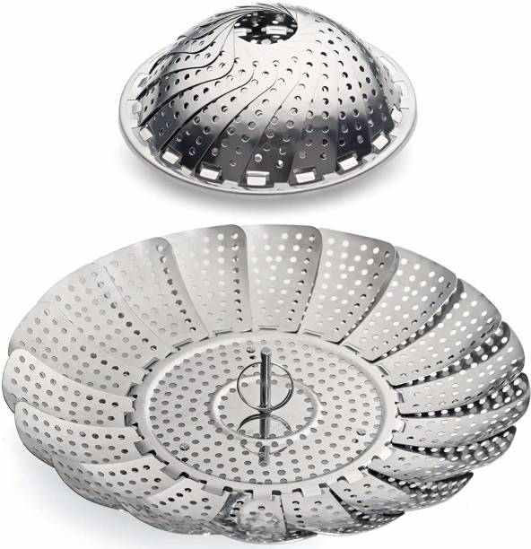 SYGA SYGA 100% Stainless Steel Vegetable Steamer Basket / Insert for Pots, Pans, Crock Pots & more... 5.6" to 9" Stainless Steel Steamer