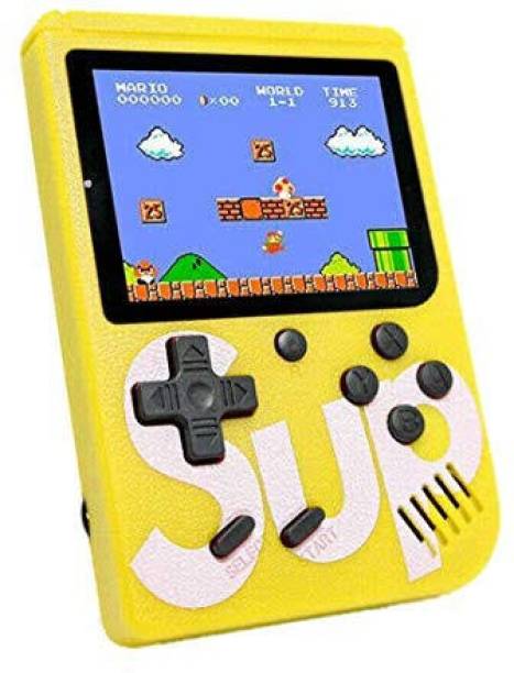 Aoko SUP 400 in 1 Games Retro Game Box Console Handheld Game PAD Game Box (Battery Included) Yellow Limited Edition