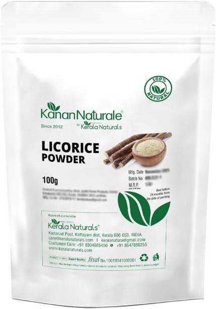 Kerala Naturals Licorice Powder For Skin 200 grams (100gm x 2 Packs)