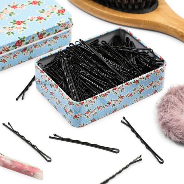 MYYNTI Metal Hair Clips Hairpins Hair Styling Pins Juda Pins Bobby Pins Hair Styling Pins Hairdressing Salon Tool for Women Girls 100 PCS Black Hair Pins Hair Clip