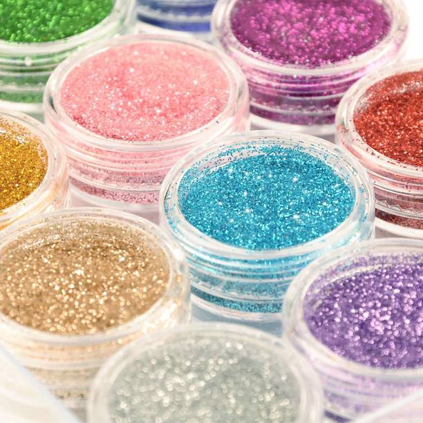 Mahir Glitter 12 Color Glitter Shimmer Eye shadow Powder Pack 24 gm