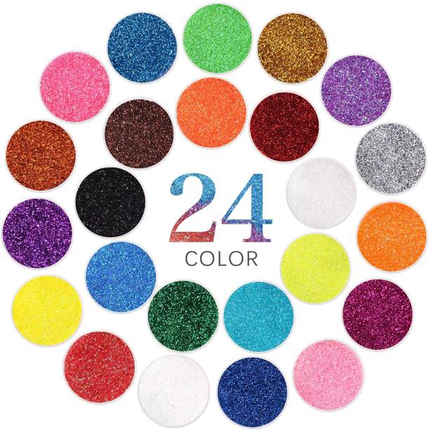 Mahir Glitter 24Color Glitter Shimmer Eye shadow Powder Pack 24 gm