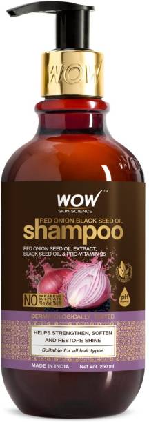 WOW SKIN SCIENCE Red Onion Black Seed Oil Shampoo With Red Onion Seed Oil Extract, Black Seed Oil