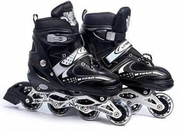 J K INTERNATIONAL High quality Skating Shoe have different size and with PU LED wheel Skates In-line Skates - Size 6-9 UK