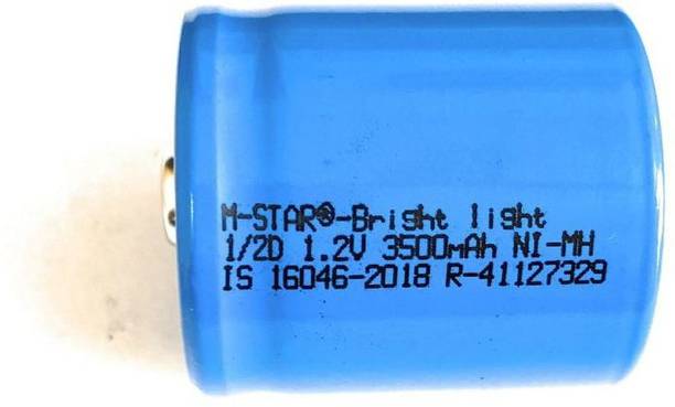 DHRUV-PRO 1.2v 3500mAh Brite Lite Ni-MH Rechargeable  For- Toys, Torch or Other device SIZE-3X3.3 CM  Battery