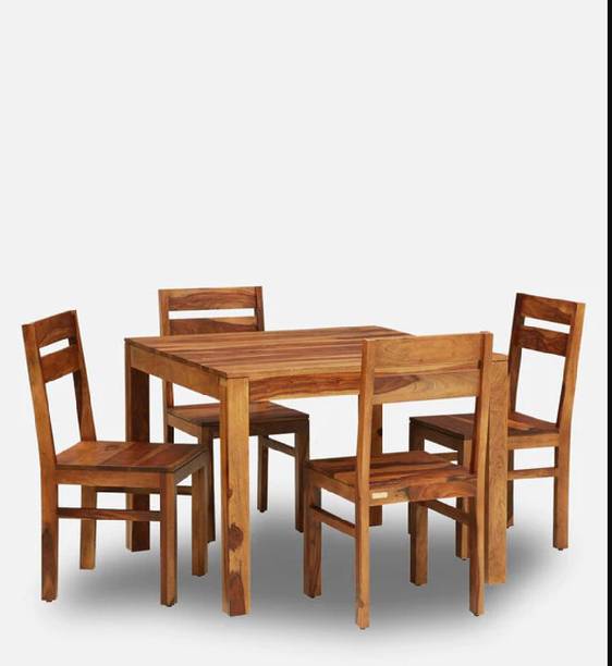 Santosha Décor Rosewood (Sheesham) Solid Wood 4 Seater Dining Set
