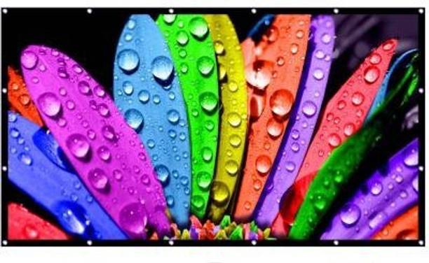 Moiz 82 inch Projector Screen,4K HD Portable Video Screen Foldable Anti-Crease Indoor Outdoor Screen for Home, Office, Classroom (72" Inch (W) x 40.5" Inch (H)) (Width 182.88 cm x 104.14 cm Height) Projector Screen (Width 182 cm x 104 cm Height)