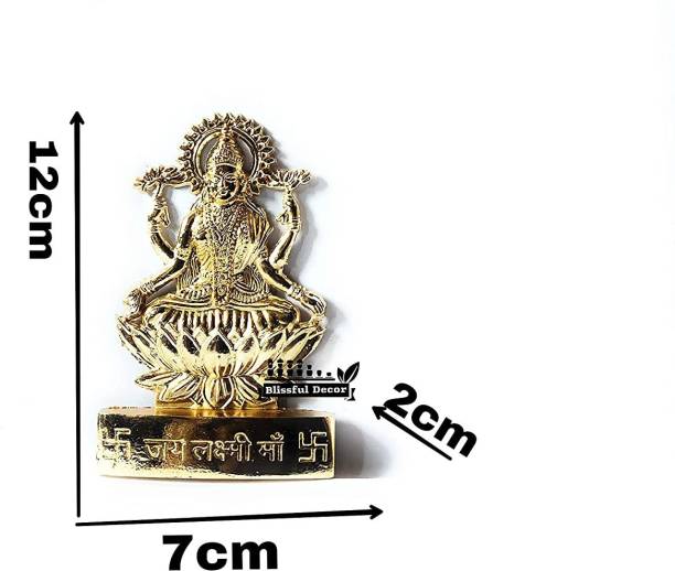 DARIDRA BHANJAN Laxmi Ganesh Statue Murti metal Finish Laxmi ganesh Idol , Ganesh Ji Murti Decorative Showpiece  -  12 cm