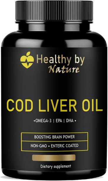 Healthy By Nature Premium Cod Liver Oil Capsules,
