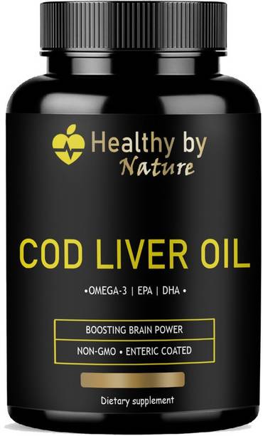 Healthy By Nature Premium Cod Liver Oil Capsules, Ultra
