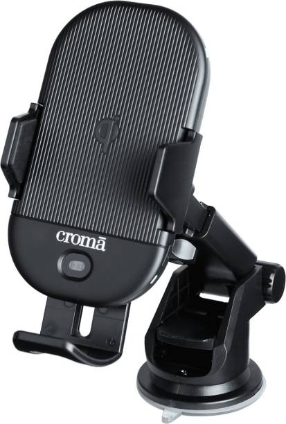 Croma 15 Watts Charging Adapter (Air Vent Clamp, CRCA2306) Charging Pad