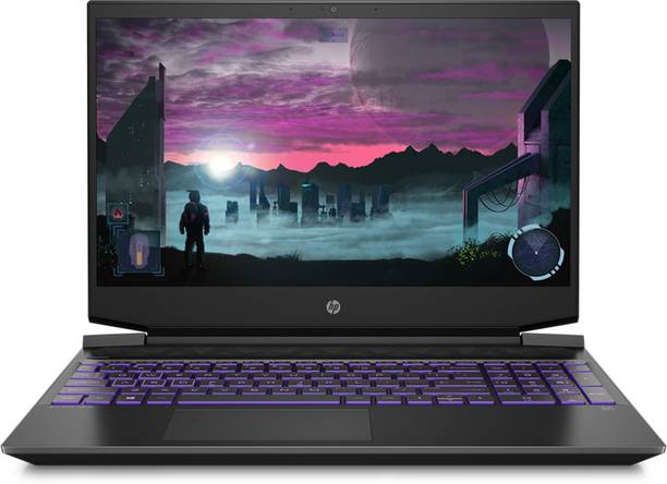 HP Pavilion Ryzen 5 Hexa Core 5600H - (8 GB/512 GB SSD/Windows 11 Home/4 GB Graphics/NVIDIA GeForce GTX 3050) 15-EC2145AX Gaming Laptop  (15.6 inch, Shadow Black & Ultra Violet, 1.98 kg)