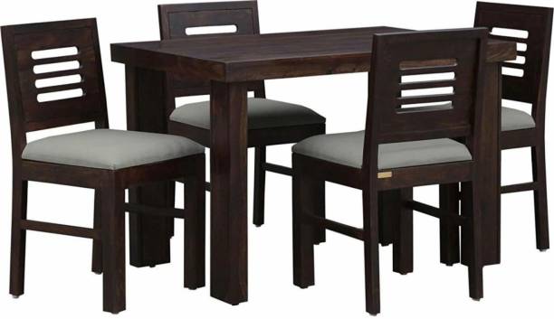 DECORWOOD Premium Quality Sheesham Solid Wood Solid Wood 4 Seater Dining Set