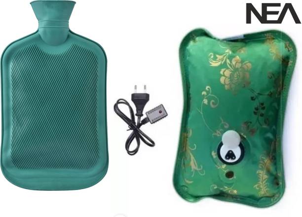 Nea (2 Pack Combo) Heat Gel Pad Warm bag Rechargeable Heating Pad For Body Pain Relief Electric Water Bag 1 L Hot Water Bag Electrical Water Bag 1 L Hot Water Bag (Multicolor) ELECTRIC 2 L Hot Water Bag