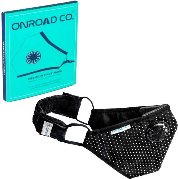 Onroad Co. Reusable Anti Pollution Mask with N95 Grade Filter , New Gris Series Large (Ideal for 60-90 kg weight range) Reusable, Washable