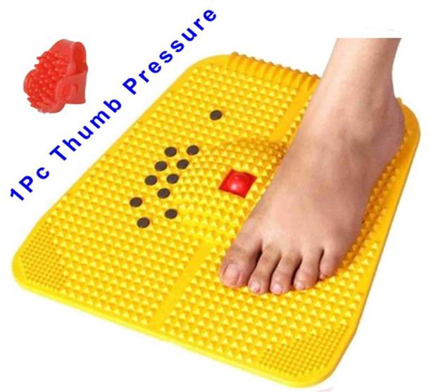 Acs 1260 ACS Acupressure Mat Pain Relief home Gym Fitness Kit foot mat acupuncture massager black with magnets for stress free Massager
