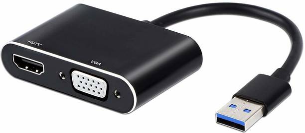 HARIKRUPEX  TV-out Cable HD HDMI VGA Audio SD Card LAN Multi-Por
