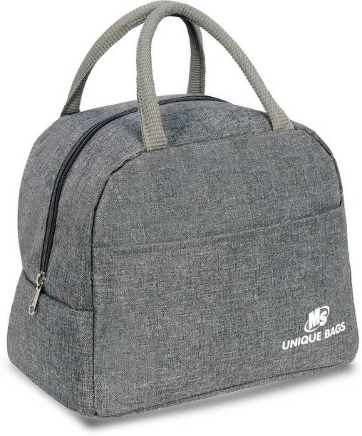 MS Unique Bags Insulated Travel Lunch / Tiffin / Storage Bag for Office, College & School Polyester (Grey) Waterproof Lunch Bag