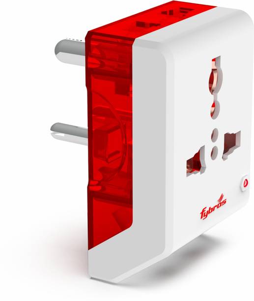 Fybros 8099 Eco Multi Travel Adapter Socket With Indicator Three Pin Plug