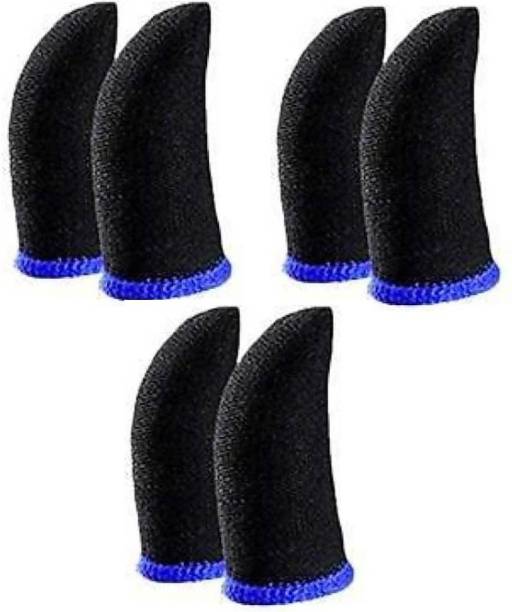 NABAANI Pubg Anti-Slip Thumb Sleeve Pack Of 3 Pair Blue Finger Sleeve