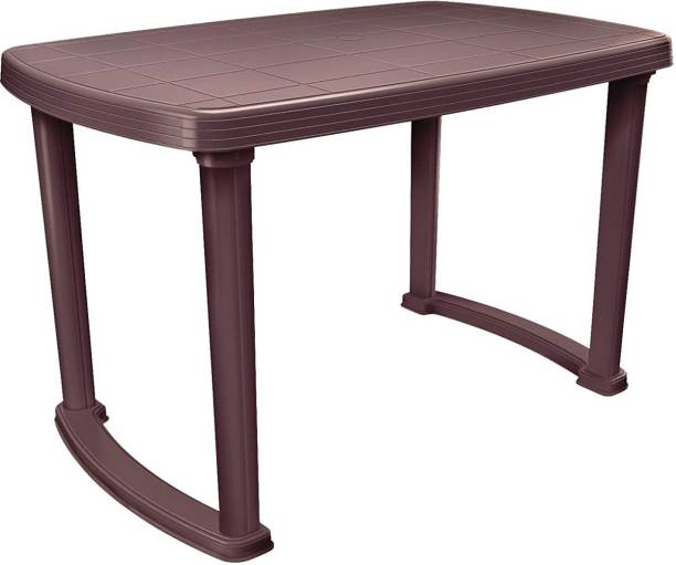 Maharaja Maharaja Dining Table for Home , Offices and Restaurant, Outdoor 4 Seater Dining Table - Brown Plastic 4 Seater Dining Table