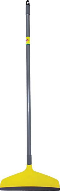 HIC Squeegee Plastic Floor/Bathroom Squeeze Wiper with Plastic Coated Italian Handle Dust Mop