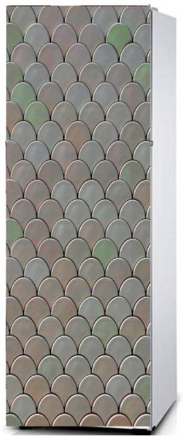 Shree Decor 60 cm decorative abstract 3d circuler design wallpaper poster extra large fridge sticker (pvc vinyl covering area 61cm X 160cm ) Self Adhesive Sticker