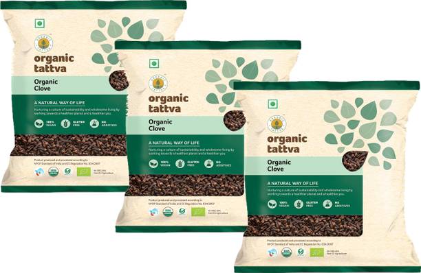 Organic Tattva Organic Cloves (Laung) Whole / Sabut - 150 Gram | 100% Vegan, Gluten Free and NO Additives | Handpicked, Clean and Sorted |