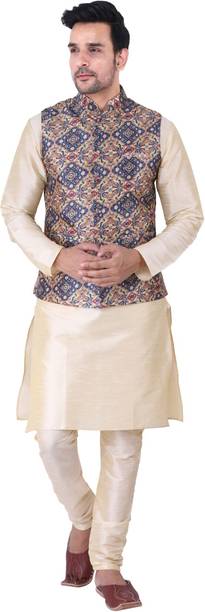 Sadree Men Kurta Pyjama Ethnic Jacket Set