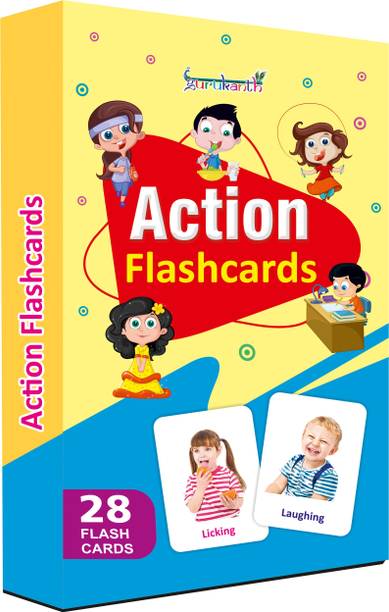 gurukanth Actions Flash Cards for kids