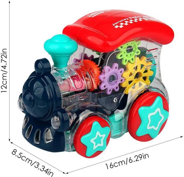 SALEOFF Concept Train Engine 360° Move Live Gear Bump-N-Go Toy - Light & Sound81