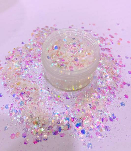 Mahir Glitter CHUNKY HOLOGRAPHIC IRIDESCENT GLITTER MULTI MIX