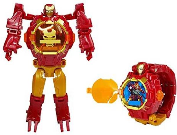 Synlark Robot Toy Convert to Digital Wrist Watch for Kids Robot Deformation Watch Mutli
