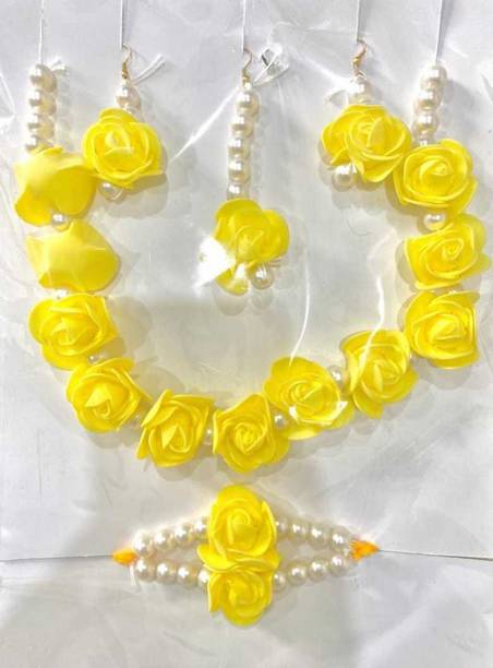 UMA Paper Yellow Jewellery Set