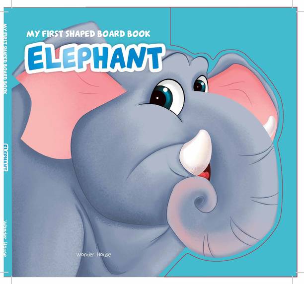My?First?Shaped?Board?Book?- Elephant, Die-Cut Animals, Picture Book for Children  - By Miss & Chief