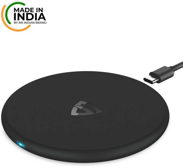 RAEGR RG10121_MII Arc 400 Pro 15W Type-C PD [Made in India] Qi-Certified Wireless Charger with Fireproof ABS Charging Pad
