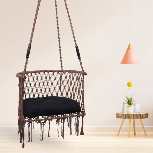 Curio Centre Double Seater Swing Jhula for Home, Swings for Balcony, Swing for Adults Cotton Large Swing