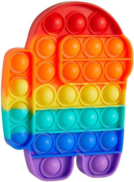 Aganta Pop It Fidget Toy For Kids Poppet Toy Set For Kids Popitst For Girls Puppet Toy For Adults Among Us Popits