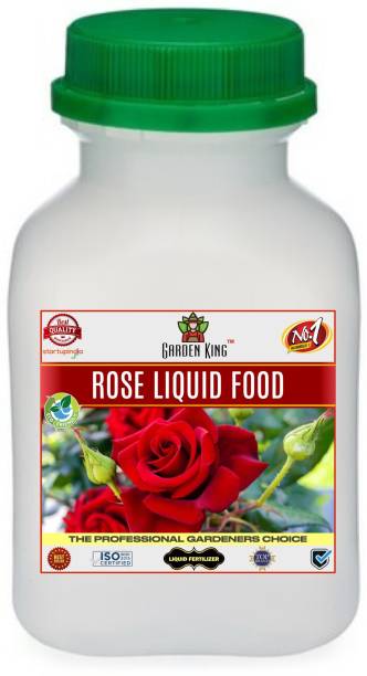 Garden King Rose Flower Bloom Liquid Fertilizer, Premium Essential Super Powerful Liquid Fertilizer for the Best Growth of Rose Plants with Flowering Nutrients and Charged Micro-organism Fertilizer
